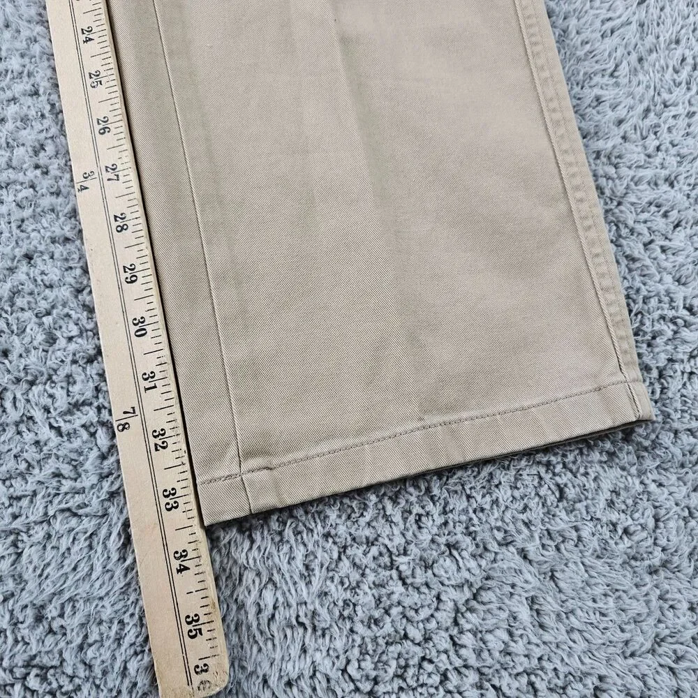Joseph Abboud Pants 34x33 Khaki Beige Chino Comfort Stretch Preppy Casual NWT